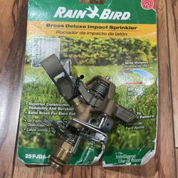 Rain Bird | Brass Deluxe Impact Sprinkler Head | Adjustable 25PJDA-C NOS