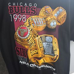 Bulls 6 Rings Six Champions T-Shirt
