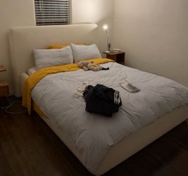 Crate & Barrel Queen Bed