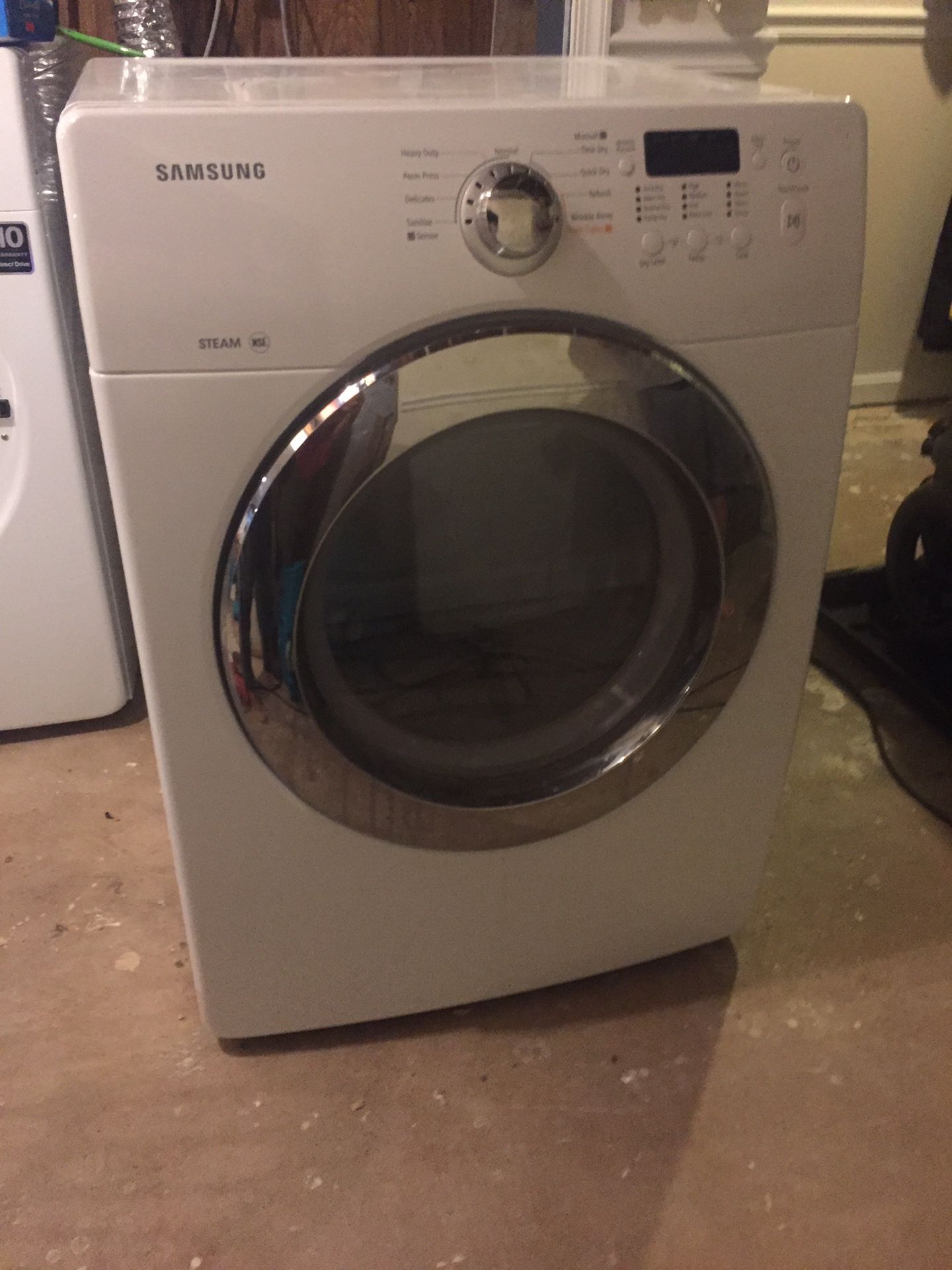 Samsung electric dryer, working but not heating