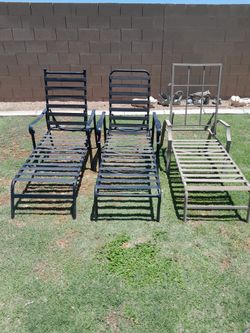 7 Outdoor Patio Chaise Lounge Pool Chairs $15-$20 Each Read Description See All Photos 