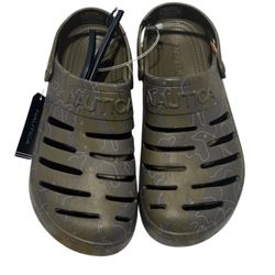 Men New Nautica Camo Clogs Size 12