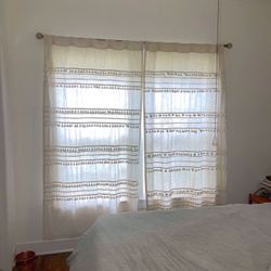 World Market Linen Boho Curtains