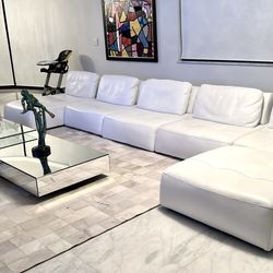 ARTEFACTO Lalique Sectional -white  Leather 