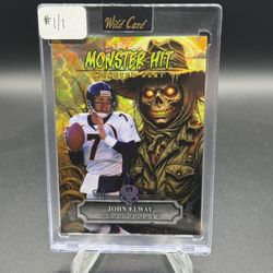 2025 Wild Card Monster Hit Monster Hunt #MHSC-JE John Elway #1/1 (Sealed)