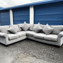 Havertys Light Gray Sectional OBO FREE DELIVERY!*
