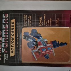 1985 Transformers with optimus prime on front package