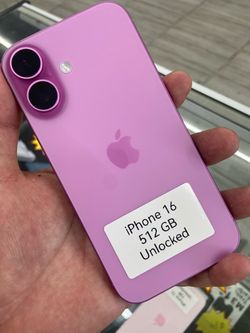 Pink iPhone 16 unlocked! Cash or $50 down