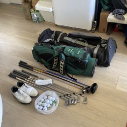 Golf Set (clubs, bag, balls, travel bag, etc.)