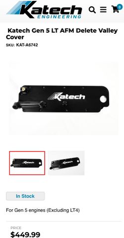 6th Gen Camaro Katech Valley cover