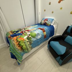 Cama IKEA Individual Con Cama Deslizante Y Gavetas/ IKEA SLAKT Twin Bed With Trundle And Storage