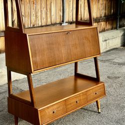 Saginaw Furniture Room Divider Secretary Desk Shelf Unit