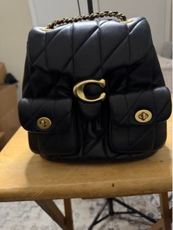 Coach quilted leather tabby backpack