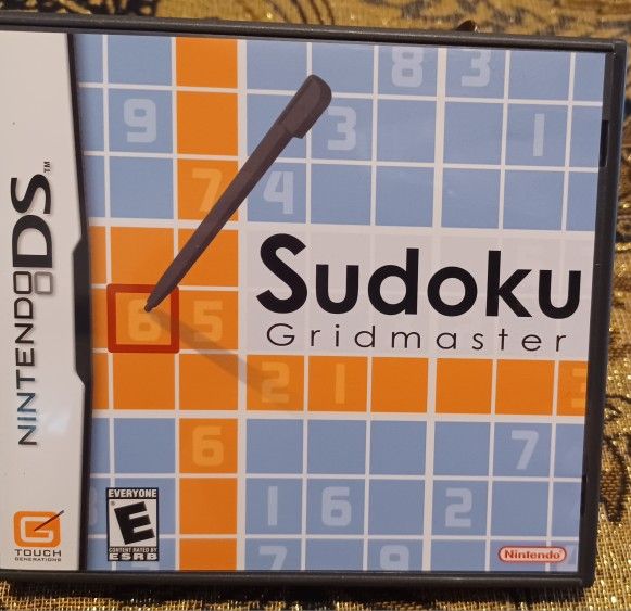Sudoku Grindmaster Nintendo DS Video Game Puzzle Skill Levels