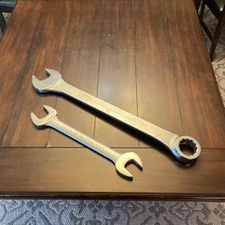 Williams 1192 Superrench 2 1/8 And Proto professional 1-13/16 1-11/16 Giant Wrench