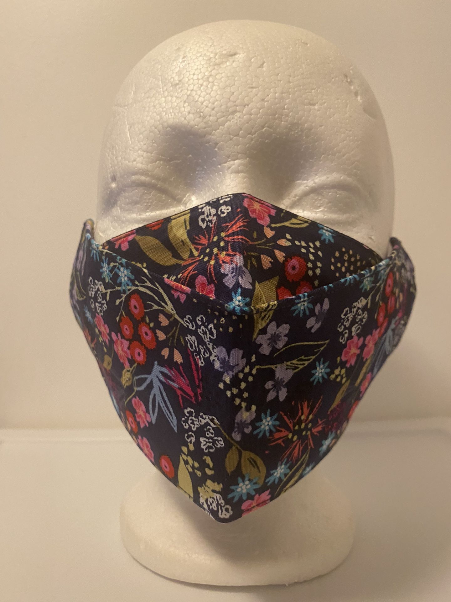 3D Face Mask Adults (Floral)-F41