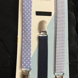  Kids Boys Gary Adjustable Elastic Suspenders Ages 3+ 