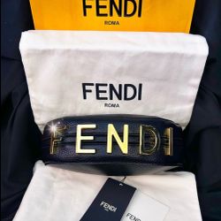 Fendi Black Mini Hobo Bag.