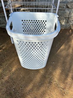 Large laundry bin with wheels