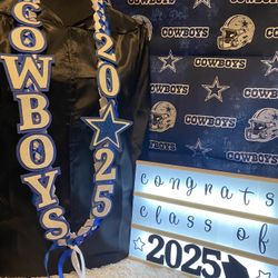 DALLAS COWBOYS GRADUATION LEI