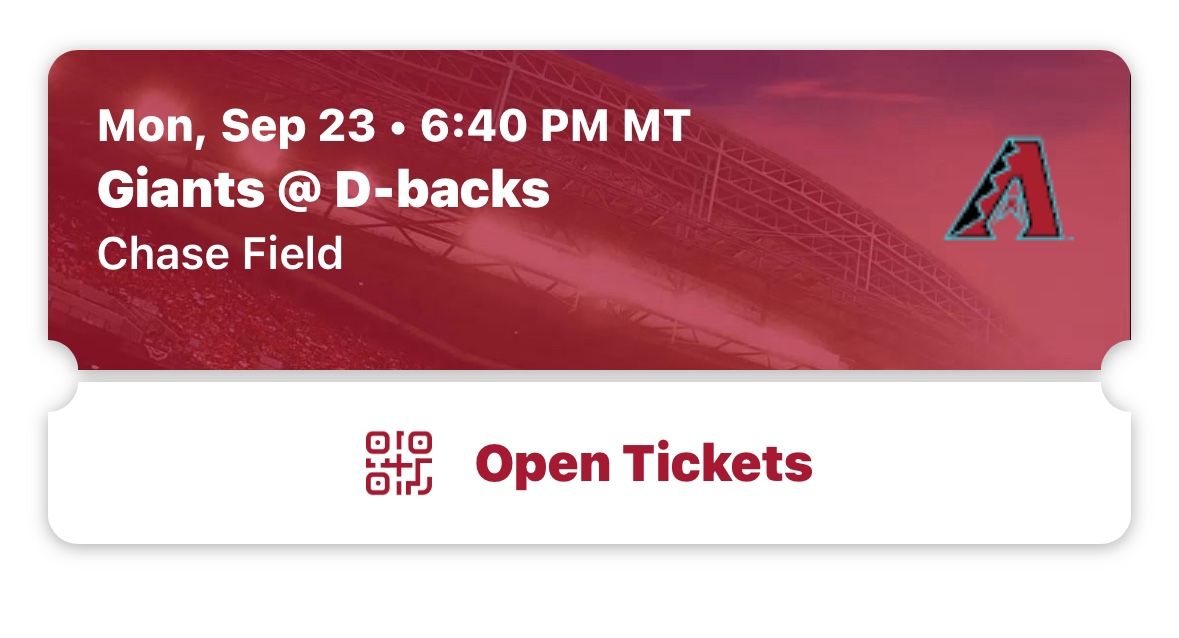 Diamondbacks Tonight 9/23/24 Great Seats Behind Home Plate