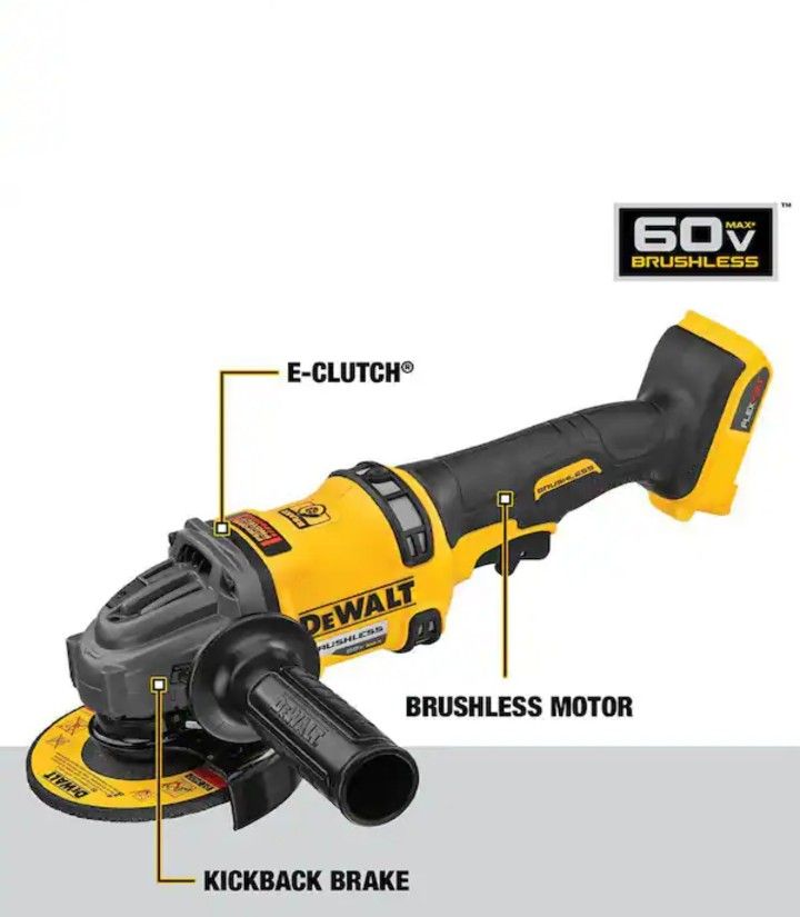 ⚡ DEWALT FLEXVOLT 60V MAX Brushless Grinder (DCG414)