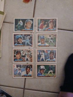 Topps Baseball Cards Lot of 8