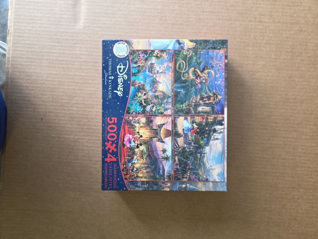 Thomas Kinkade Disney 4 Pack Disney Puzzle