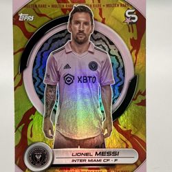 Lionel Messi Topps Molten Rare Fire Spot #1 Inter Miami