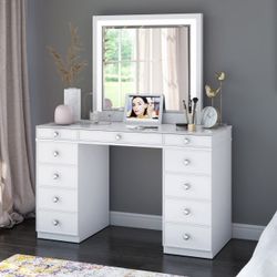 Tresanti Alexandra Vanity Table LED Mirror - Retail 799 - 50 Off
