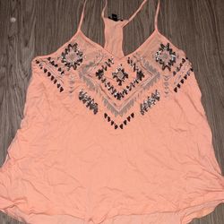 Express pink tank top size small
