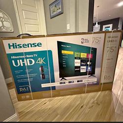 75” Hisense Smart 4k Led Uhd Tv 