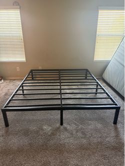 Metal bed frame King