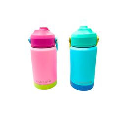 12oz Kids Stainless Steel Water Bottle Sippy Spout Leak-Proof Non-Slip Base New