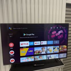 55" Hisense 4K UHD Smart TV (Model 55H6510G) in excellent condition. • Android TV: watch YouTube,