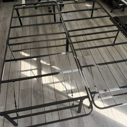 Foldable Queen Size Bed Frame With Mattresses