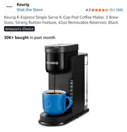 Keurig K-Express Single Serve Coffee Maker Black
