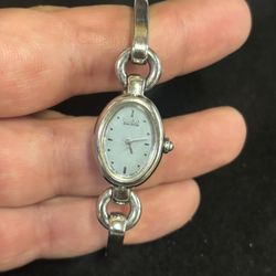 Citizens Eco-Drive Mother Of Pearl Silver Tone Women’s Watch! It Works! 
