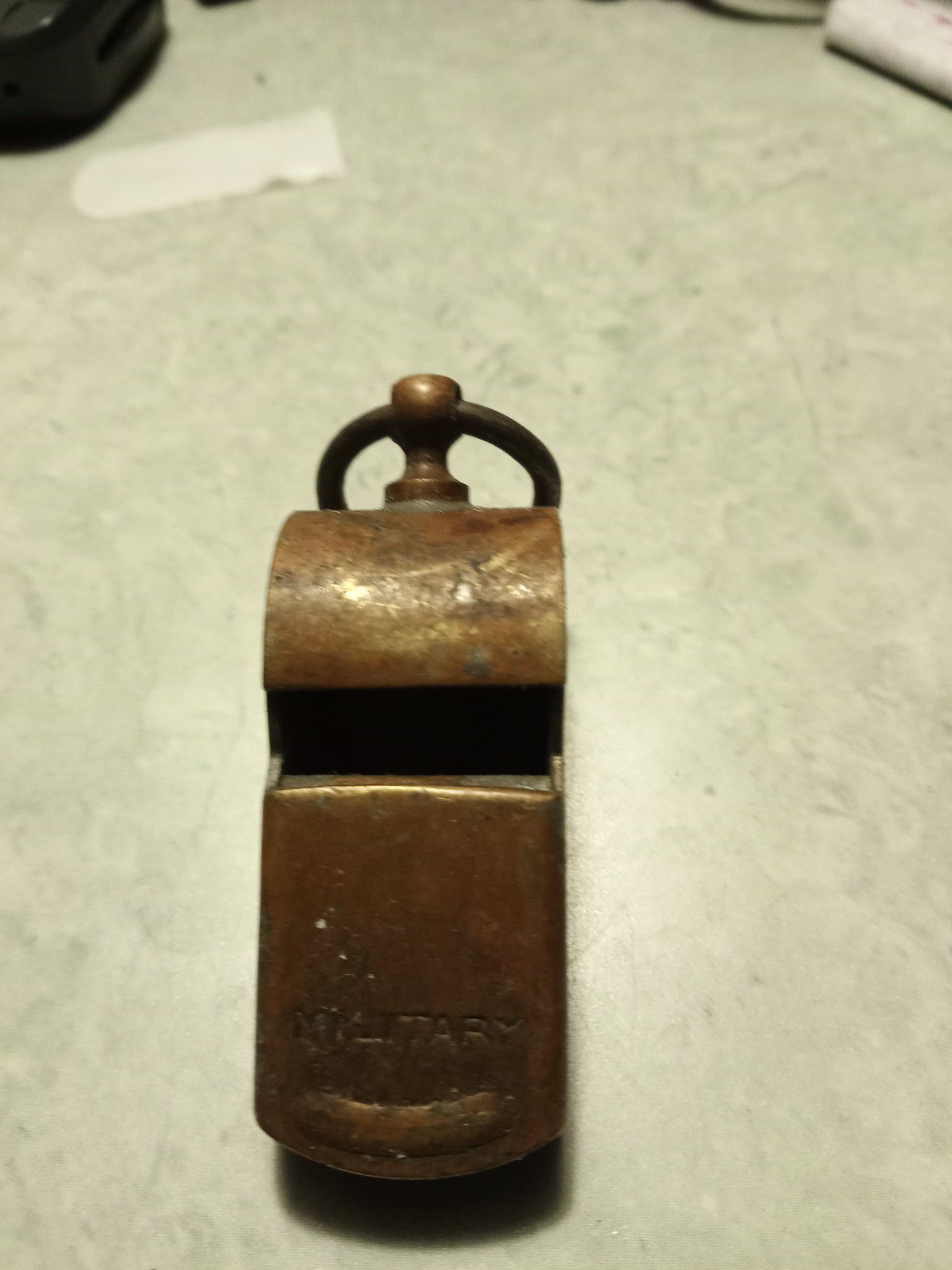 Military Vintage brass whistle