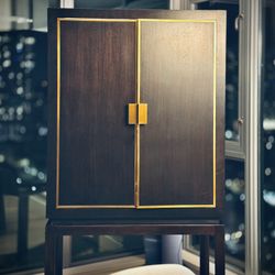 “Maxim” Bar Cabinet By RH w/ LED Lighting 