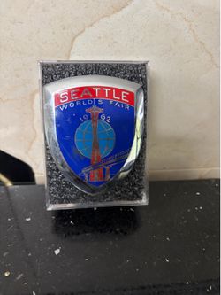 1962 Seattle World’s Fair Enameled Car Grille and Radiator Badge