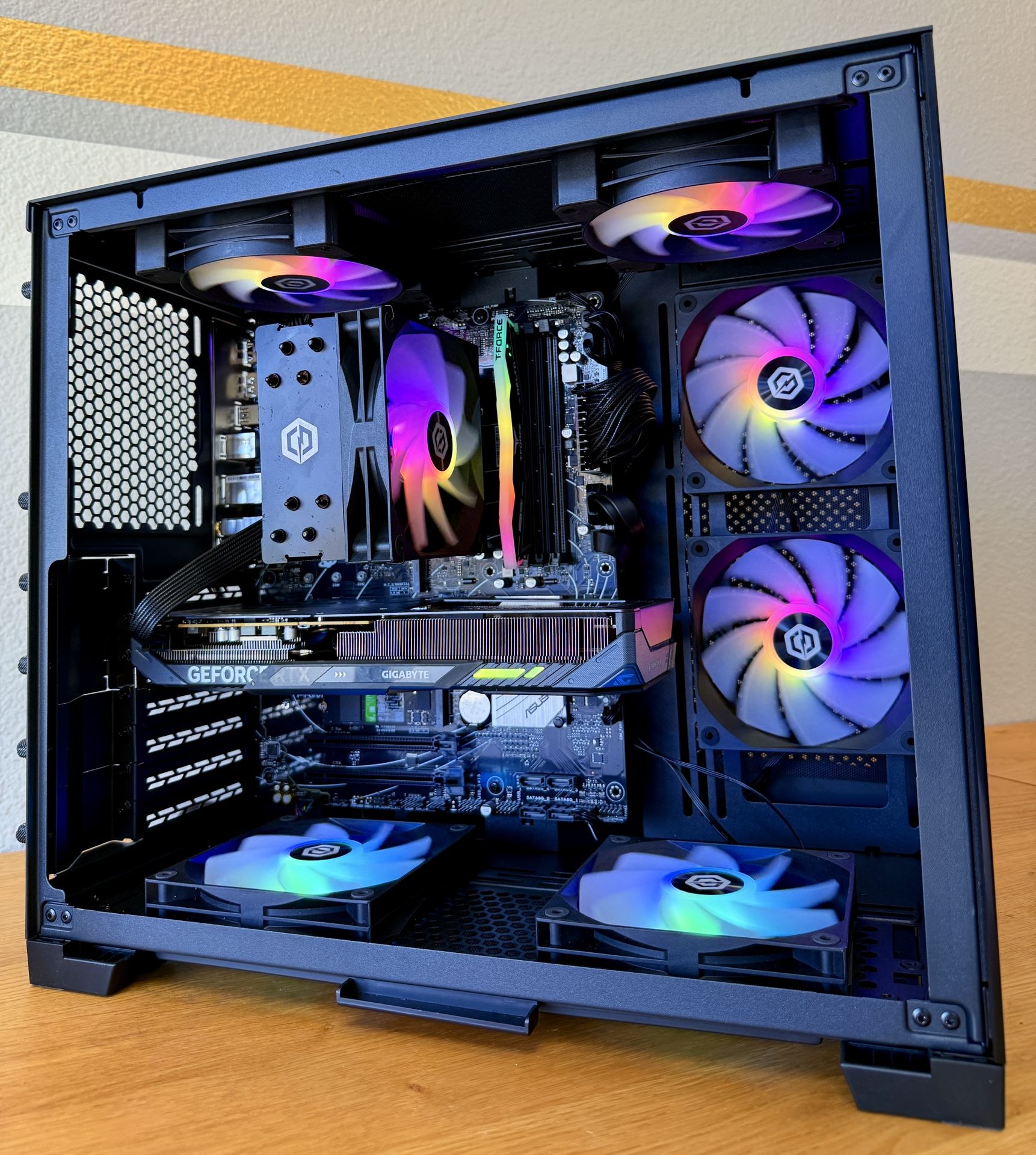 Gaming PC Custom Built by AREA-51🕹Full RGB Set,Ryzen 5/16GB RAM/1TB🖥1 Yr Wrnty‼️ RTX 5060 GPU💥 $0Down Finance Available