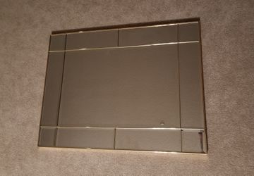 Large Wall Mirror Gold With Beveled Mirror