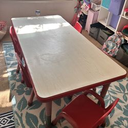 Kids Table With 6 Chairs 