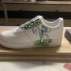 Rick And Morty Custom Paint Airforce 1 