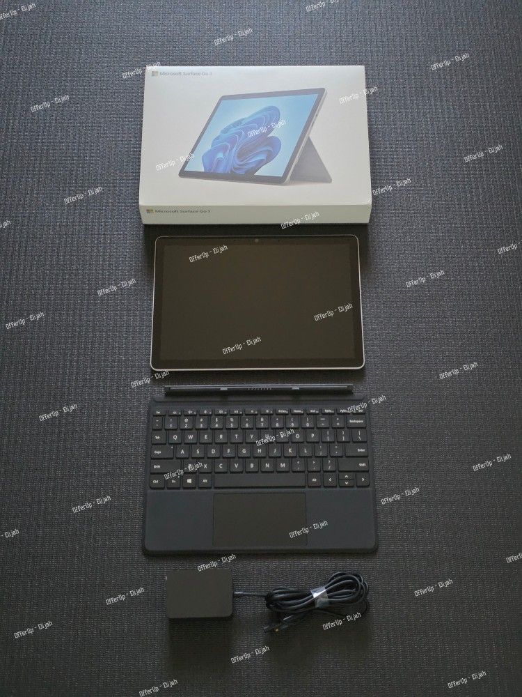 MICROSOFT SURFACE GO 3 - 64GB EMMC - 4GB RAM - INTEL PENTIUM GOLD - WINDOWS 11 - W/ TYPE KEYBOARD