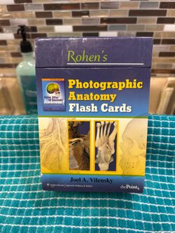 NEW! Full color Photographic Anatomy Flash Cards by Joel A. Vilensky 220 Cards