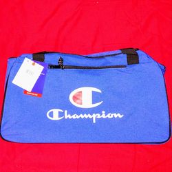 NEW blue Champion Travel Or Gym Duffle Bag