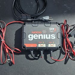 Noco Genius Gen Mini 2 Dual Bank Battery Charger/Tender