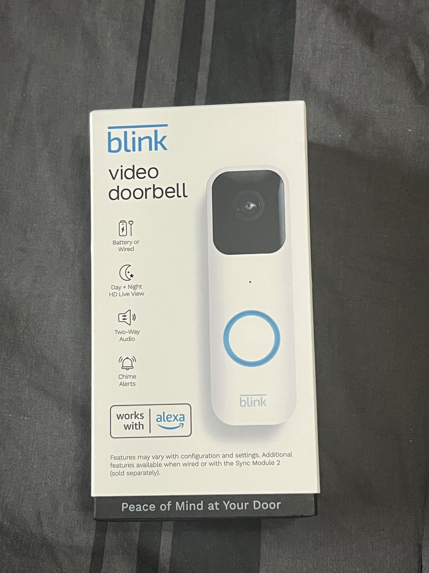 Blink Smart Video Doorbell Wi-Fi Wired/Wireless in White msrp$60